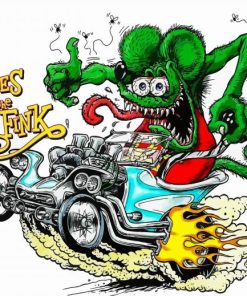 Tales of The Rat Fink paint by numbers