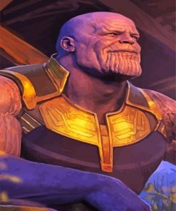 Thanos Marvel paint by numbers