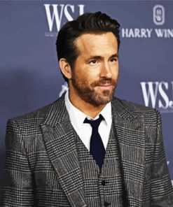 The Actor Ryan Reynolds paint by numbers