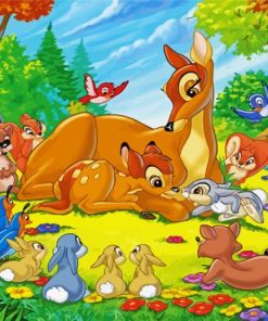 The Disney Animated Movie Bambi Paint By Number