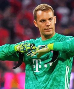 The Footballer Neuer paint by numbers