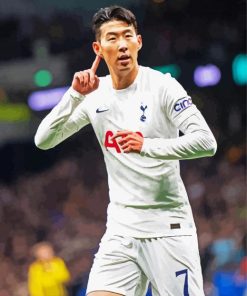 The korean Football Player Son Heung min Paint By Number