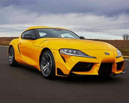 Toyota Supra Car Paint By Number