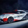 Toyota GR Supra Gt4 Race Car paint by numbers