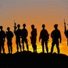 Us Soldiers Silhouette Paint By Number
