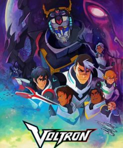 Voltron Legendary Defender Animation paint by numbers