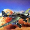 War Stuka Plane Paint By Number