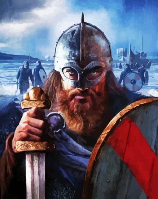 Warrior Viking paint by numbers