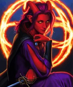 Wizard Devil Lady paint by numbers