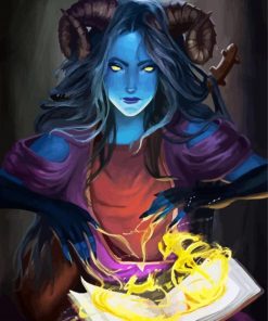 Wizard Lady paint by numbers