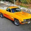 Yellow Ford Ranchero Classical Car Paint By Number