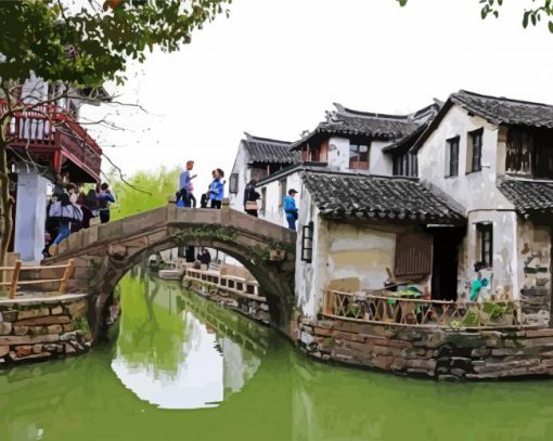 Zhouzhuang China paint by numbers