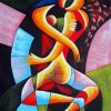 Abstract Hugging Couple paint by numbers