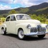 Antique White Holden Car paint by numbers