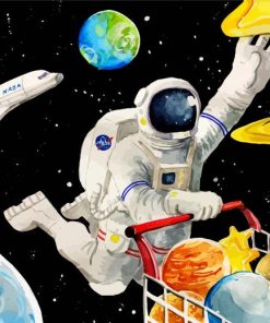 Astronaut Nasa paint by numbers