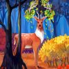 Autumn Deer Art paint by numbers