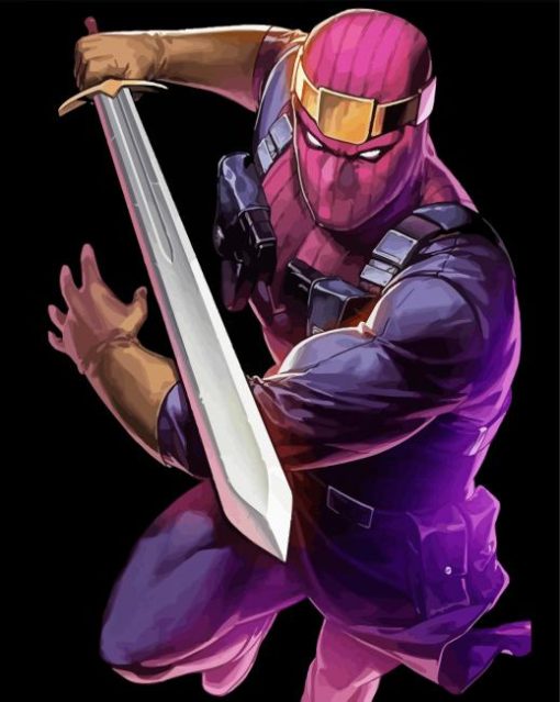 Baron Zemo paint by numbers