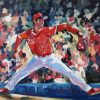 Baseball Pitcher Art paint by numbers