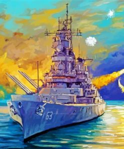 Battleship Art paint by numbers