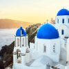 Blue Dome Church Greece paint by numbers