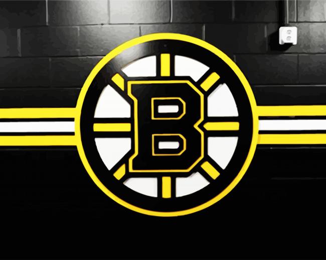Boston Bruins Logo paint by numbers