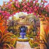 Bougainvillea Garden paint by numbers