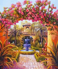 Bougainvillea Garden paint by numbers