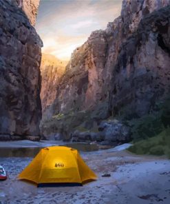 Camping In Big Bend National Park Texas paint by numbers