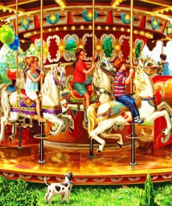 Carousel Ride paint by numbers