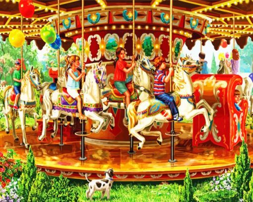 Carousel Ride paint by numbers