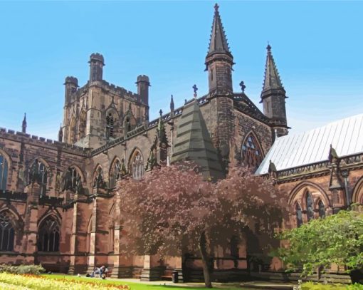 Chester Cathedral paint by numbers