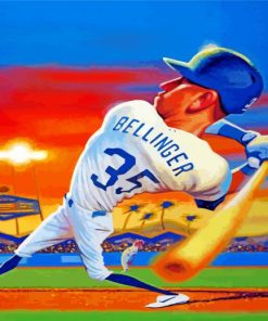 Cody Bellinger Caricature paint by numbers