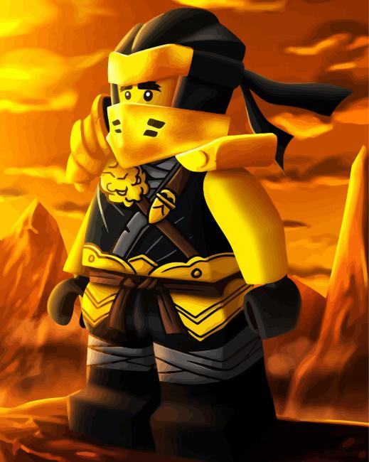 Cole Ninjago paint by numbers