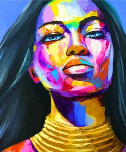 Colorful Girl Art paint by numbers