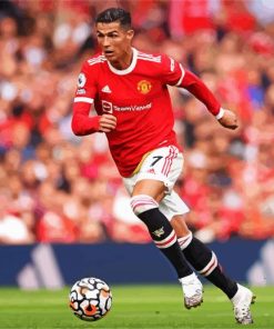 Cristiano Ronaldo Man United paint by numbers