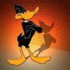 Daffy Duck from Looney Tunes paint by numbers