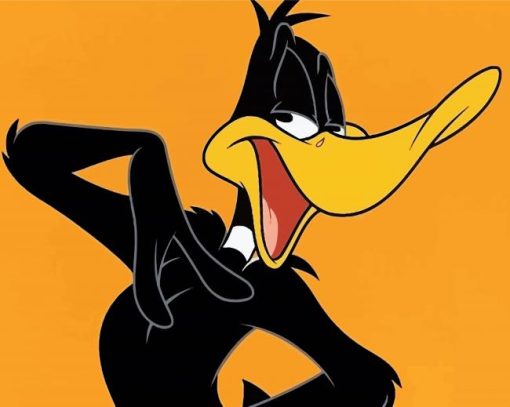 Daffy Duck Looney Toons Character paint by numbers