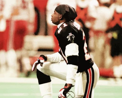 Deion Sanders Football Player paint by numbers
