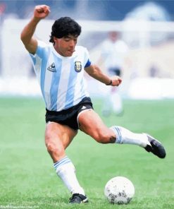 Diego Maradona Football Player paint by numbers