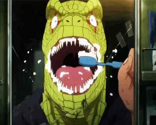 Dorohedoro Brushing his Tooth paint by numbers