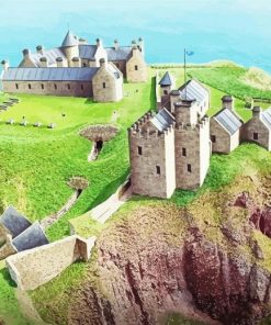Dunnottar Castle paint by numbers