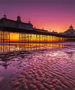 Eastbourne Pier Sunset paint by numbers