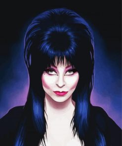 Elvira Mistress of The Dark paint by numbers
