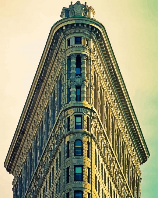 Flatiron Building New York paint by numbers