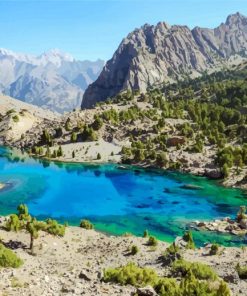 Fann Mountains Tajikistan paint by numbers