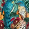 Fantail Birds Art paint by numbers