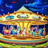 Fantasy Dreamy Carousel paint by numbers