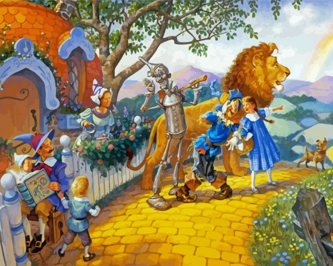 The Wizard of Oz paint by numbers