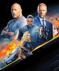 Fast And Furious Movie paint by numbers