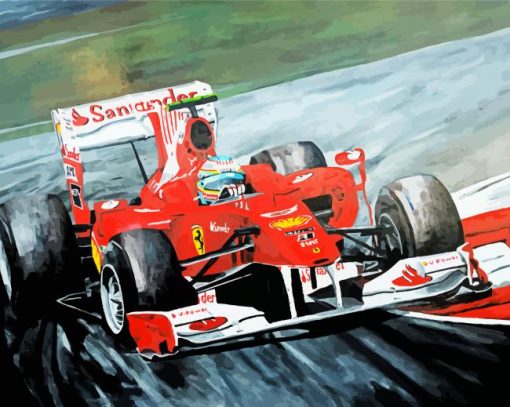 Ferrari F1 Art paint by numbers